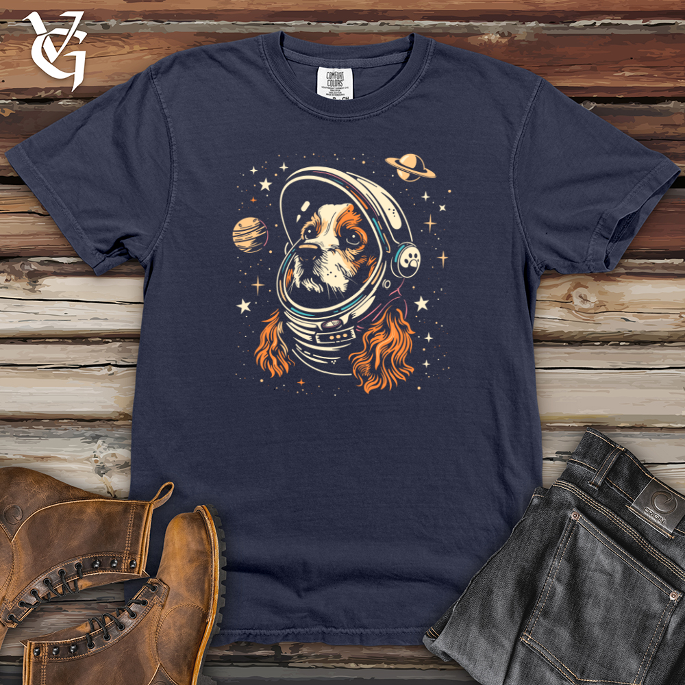 Viking Goods Cosmic Cocker Astronaut Heavy Cotton Comfort Colors Tee Navy / L