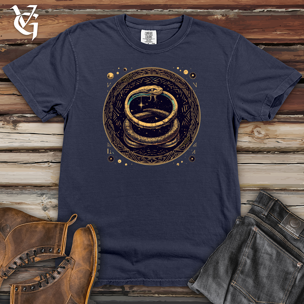 Viking Goods Cosmic Serpent Enigma Heavy Cotton Comfort Colors Tee Navy / L