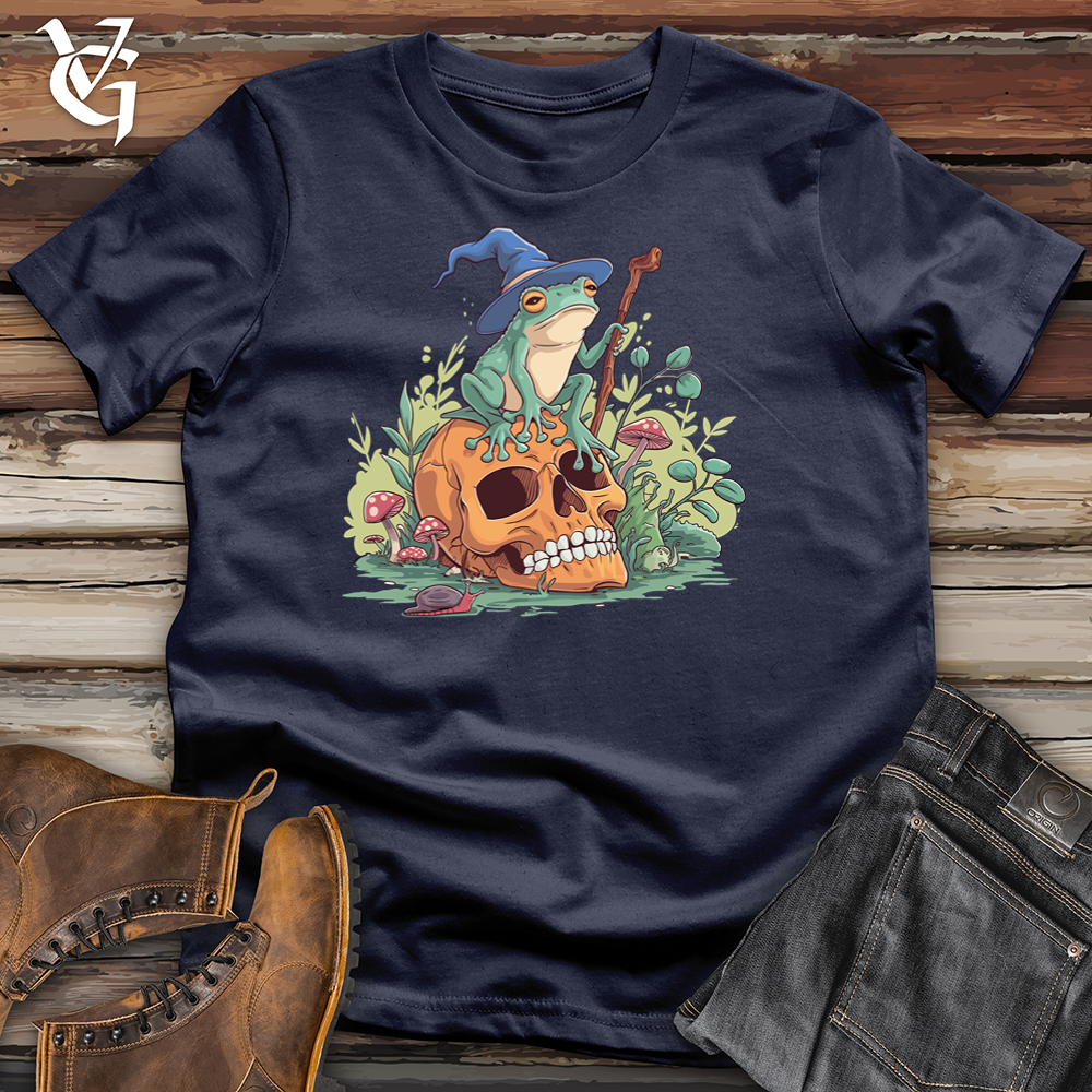 Viking Goods Cottagecore Frog Softstyle Tee Navy / L