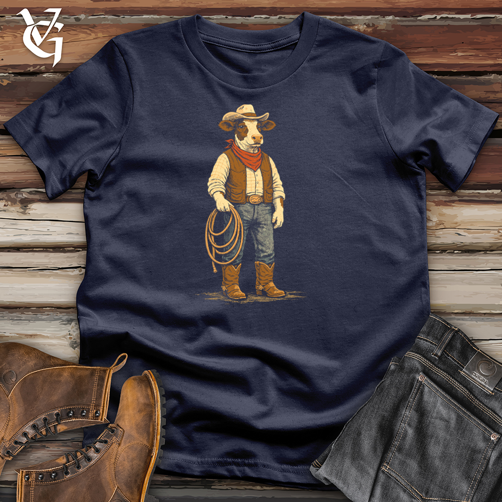 Viking Goods Cowboy Cow Tee Navy / L