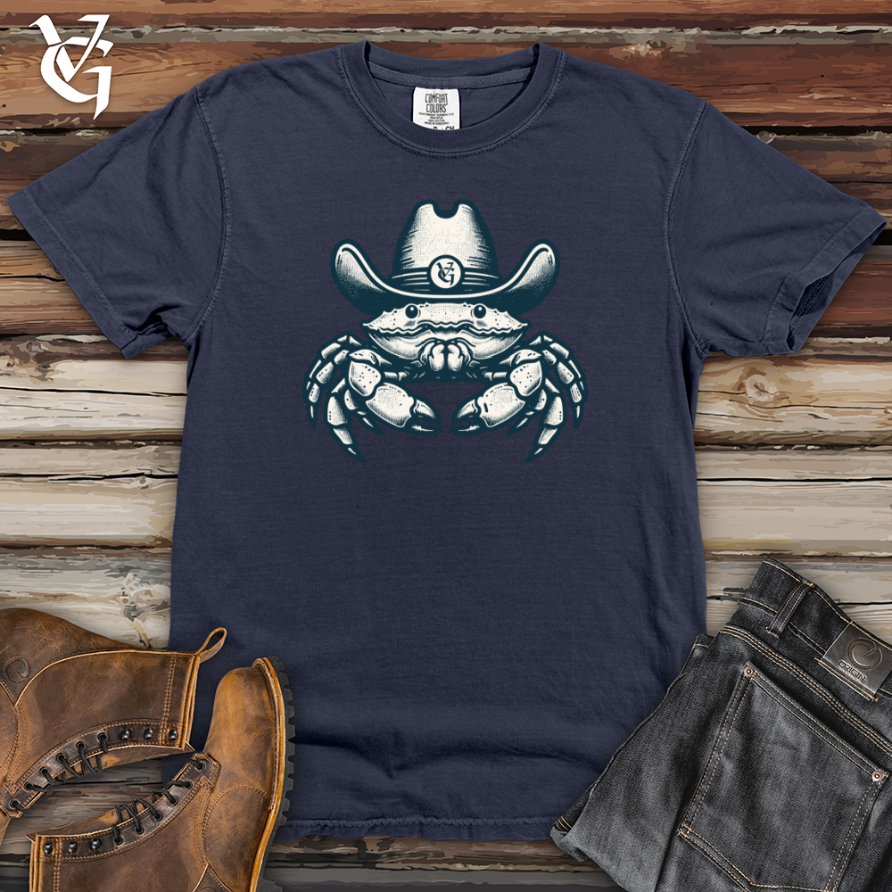 Viking Goods Crab wearing a hat Heavy Cotton Comfort Colors Tee Navy / L
