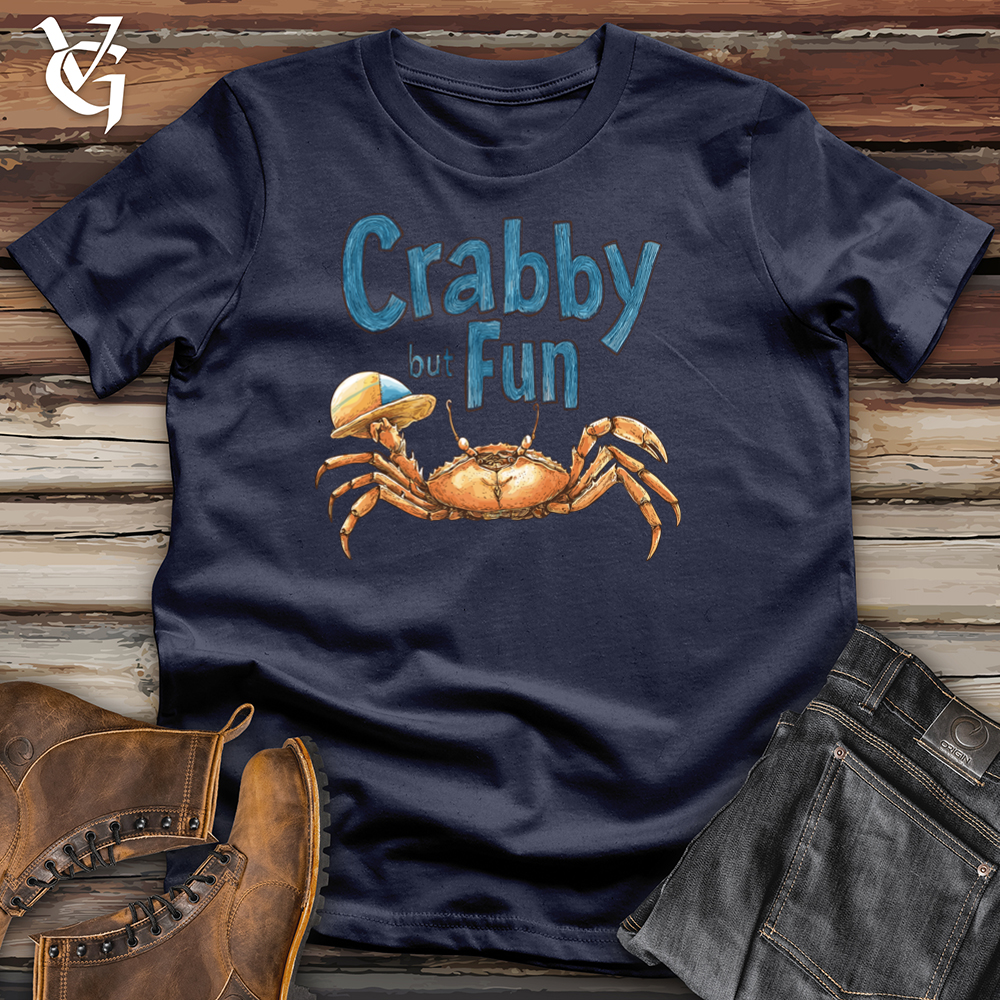 Viking Goods Crabby But Fun Softstyle Tee Navy / L