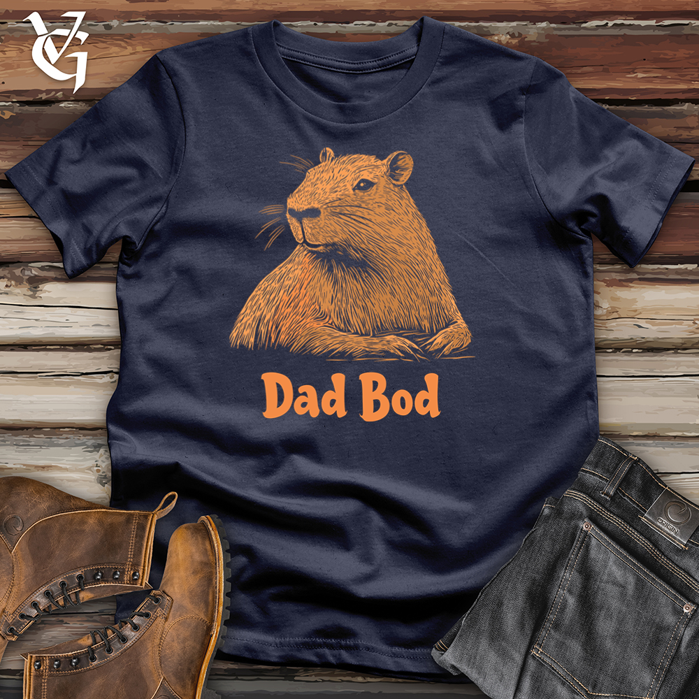 Viking Goods Dad Bod Capybara Softstyle Tee Navy / L