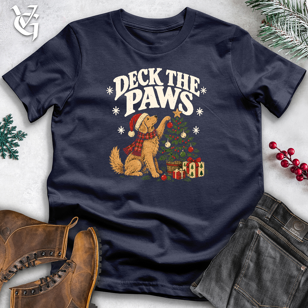 Viking Goods Deck The Paws Softstyle Tee Navy / L