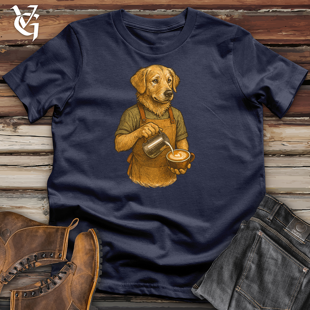 Viking Goods Doggy Barista Tee Navy / L