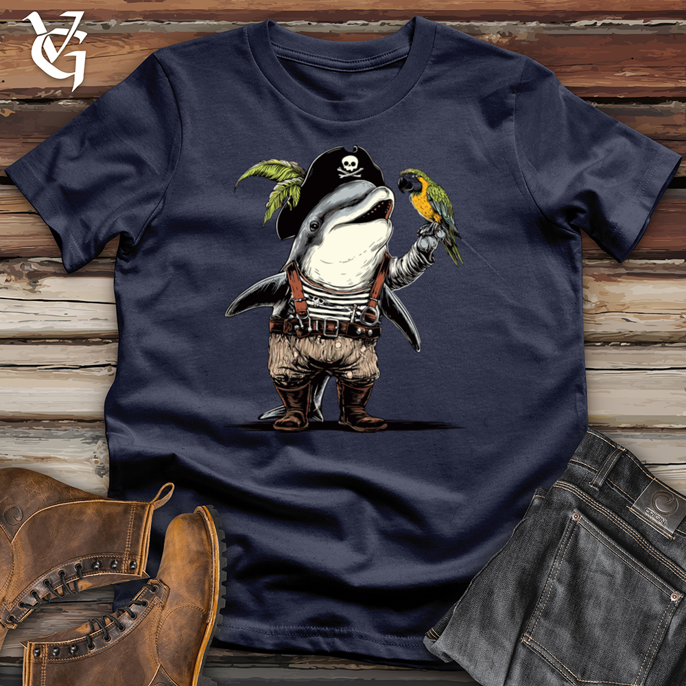 Viking Goods Dolphin Pirate Softstyle Tee Navy / L
