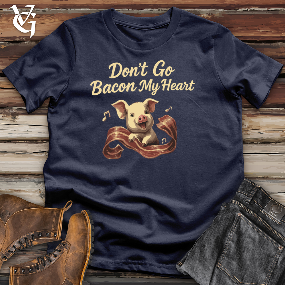 Viking Goods Don't Go Bacon My Heart Pig Softstyle Tee Navy / L