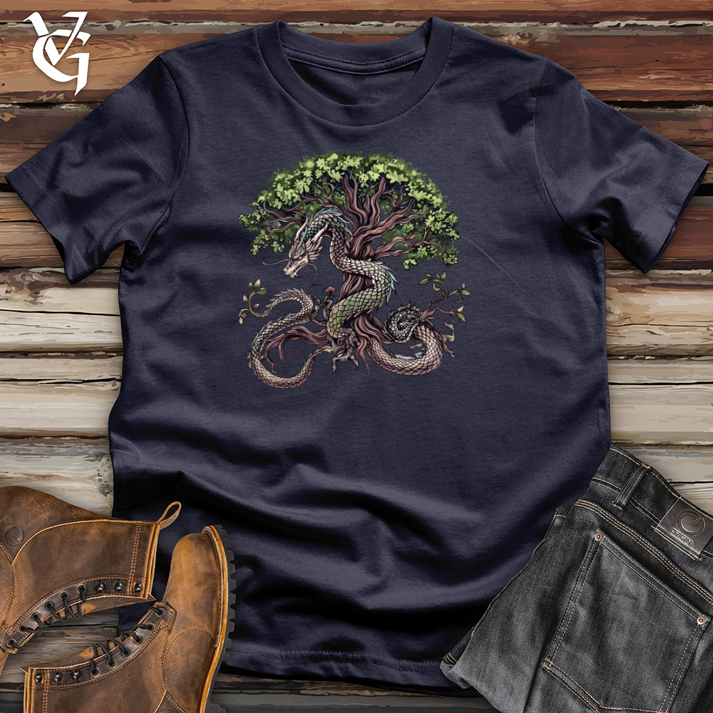 Viking Goods Dragon Arbor Embrace Cotton Tee Navy / L