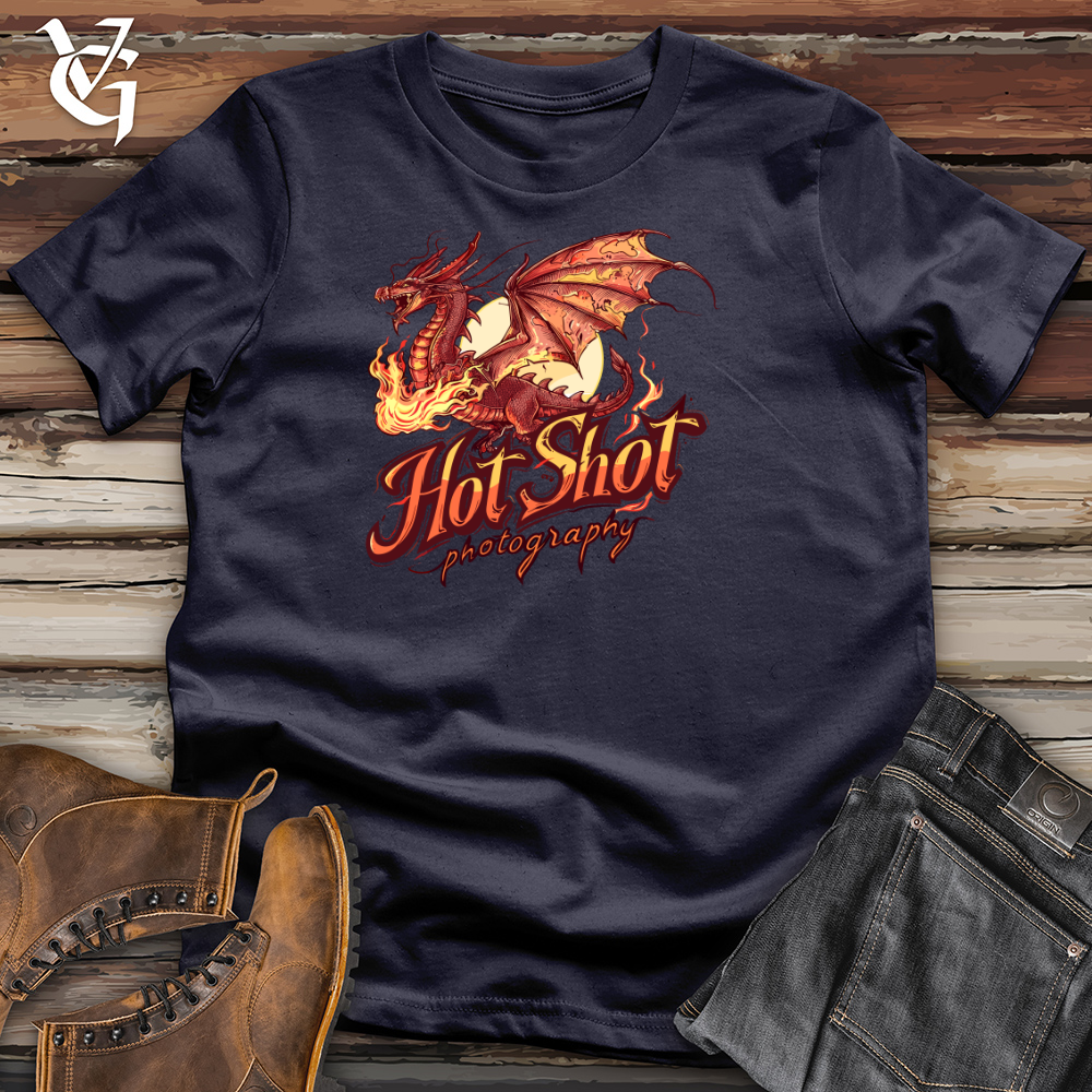 Viking Goods Dragon Flame Artistry Cotton Tee Navy / L