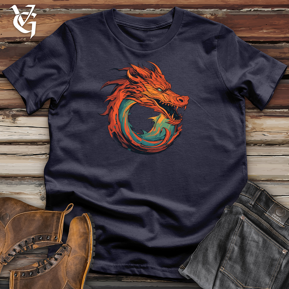 Viking Goods Dragon Whirlwind Fury Cotton Tee Navy / L