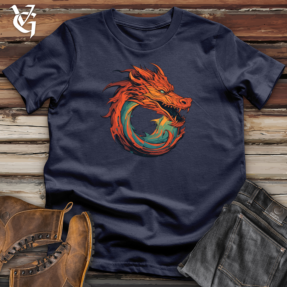 Viking Goods Dragon Whirlwind Fury Softstyle Tee Navy / L