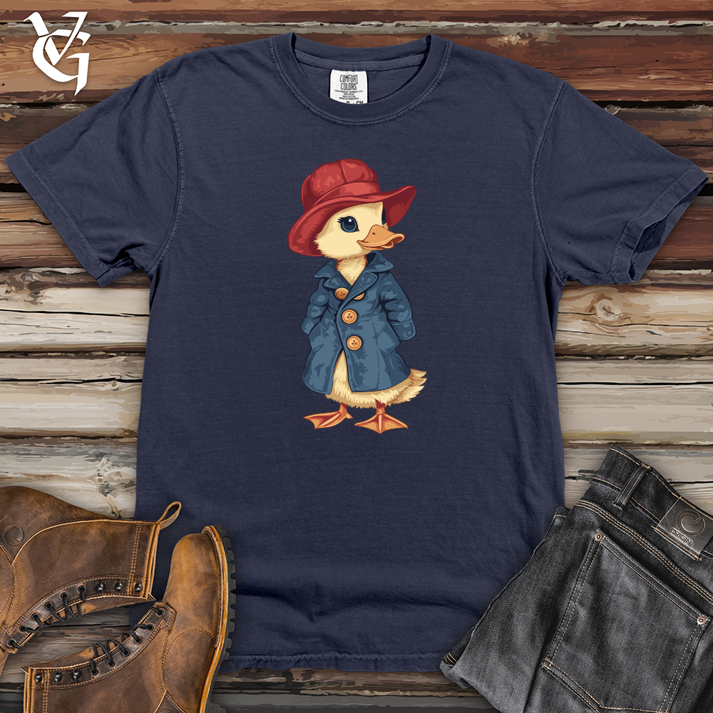 Viking Goods Duckling Detective Chic Heavy Cotton Comfort Colors Tee Navy / L
