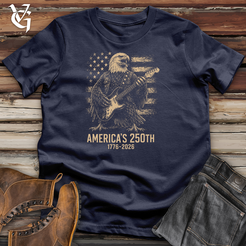 Viking Goods Eagle American Rock Softstyle Tee Navy / L