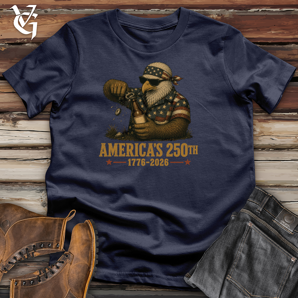 Viking Goods Eagle Cracking One Softstyle Tee Navy / L