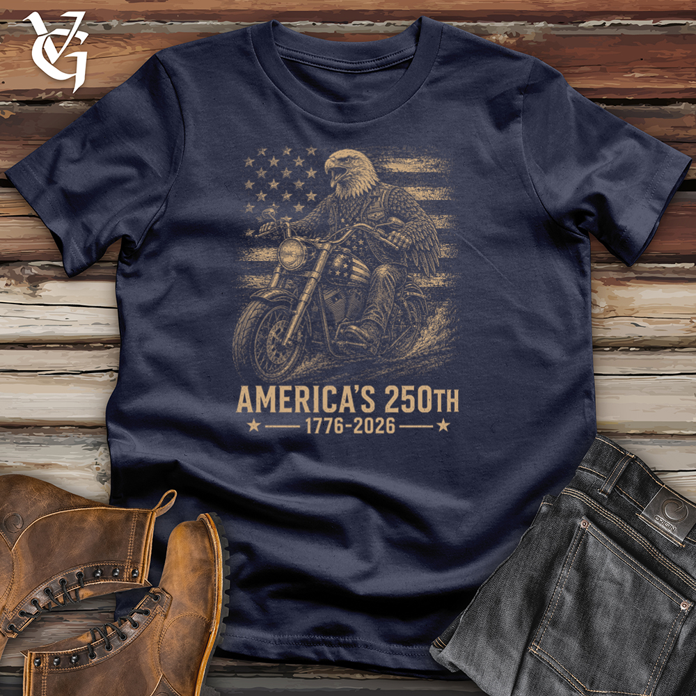 Viking Goods Eagle Riding Motorcycle A250 Softstyle Tee Navy / L