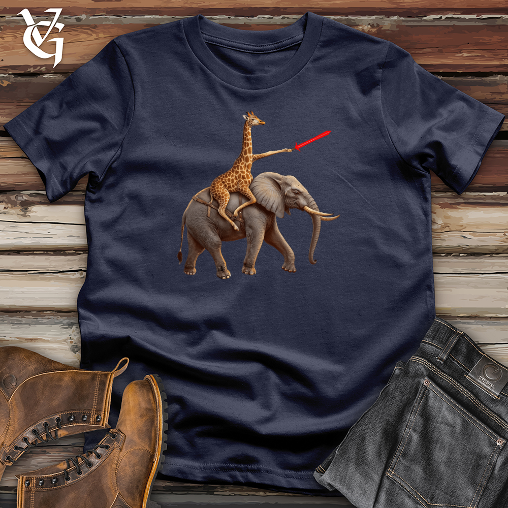 Viking Goods Elephant Giraffe Calvary Softstyle Tee Navy / L