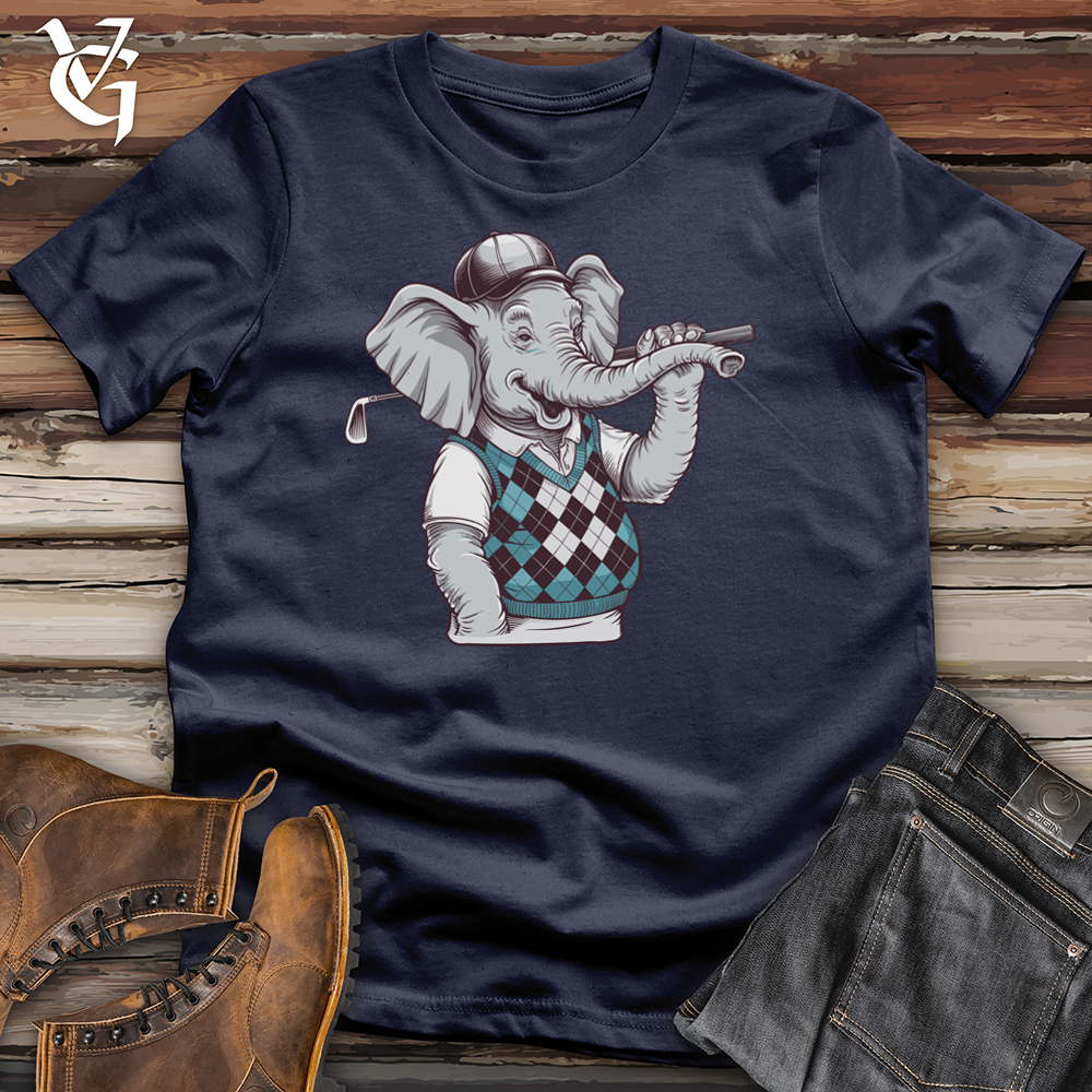 Viking Goods Elephant Golf Softstyle Tee Navy / L
