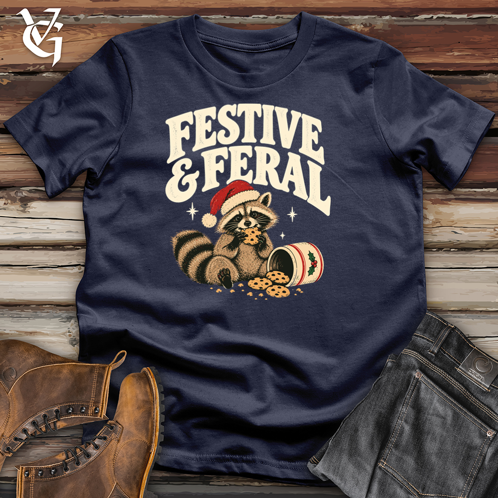 Viking Goods Festive and Feral Tee Navy / L