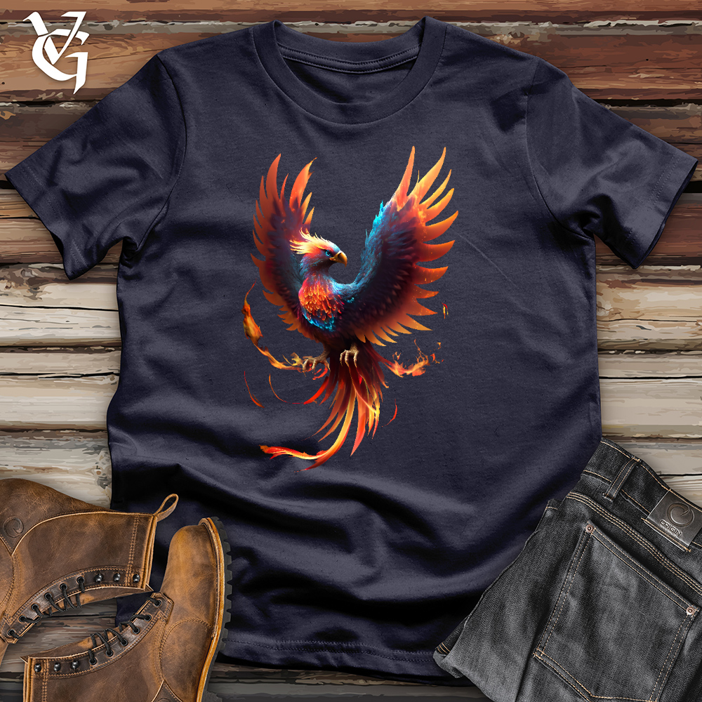 Viking Goods Fire Bird Cotton Tee Navy / L
