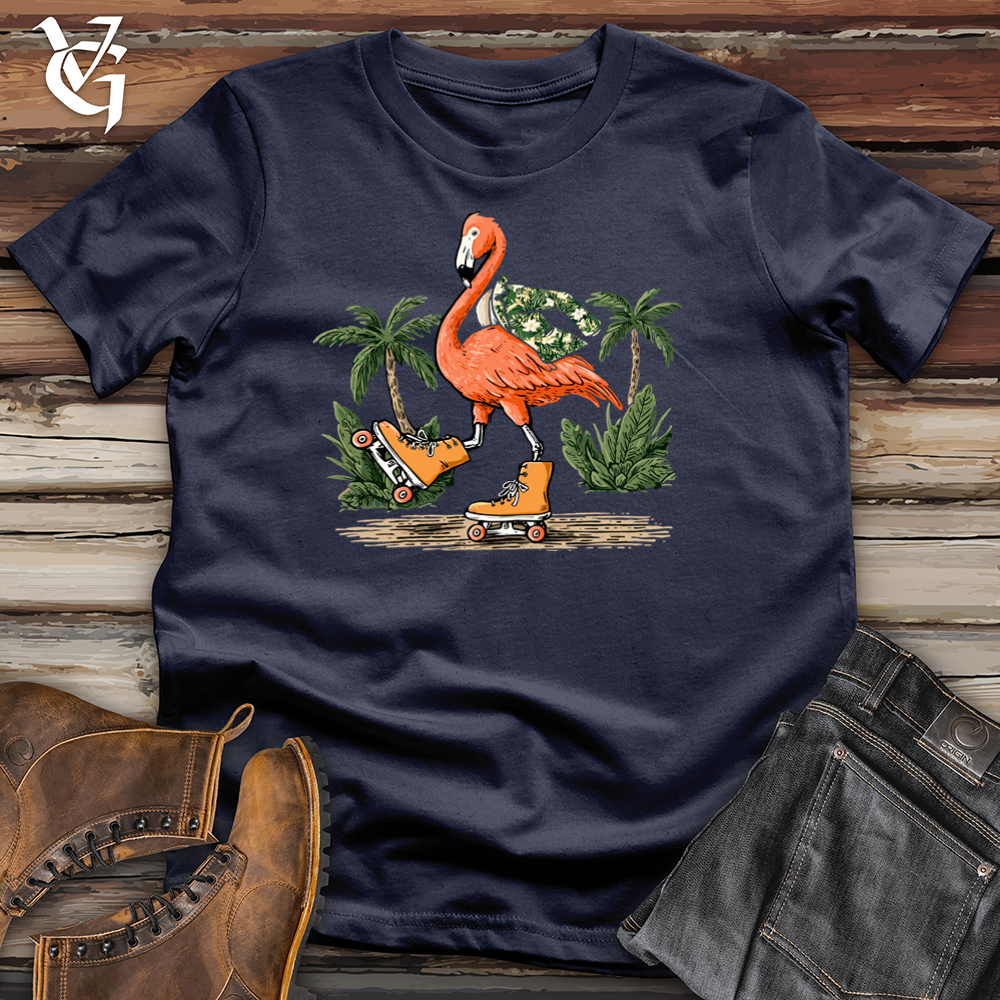 Viking Goods Flamingo Boardwalk Skater Softstyle Tee Navy / L