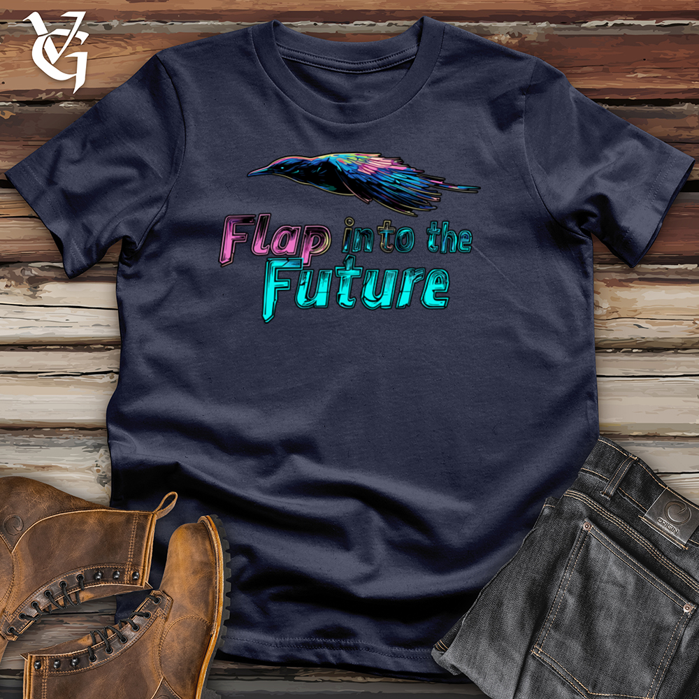 Viking Goods Flap Into The Future Softstyle Tee Navy / L