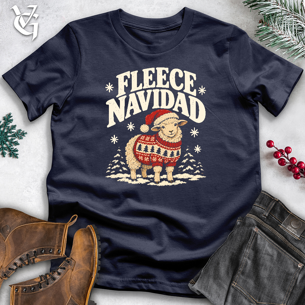 Viking Goods Fleece Navidad Softstyle Tee Navy / L