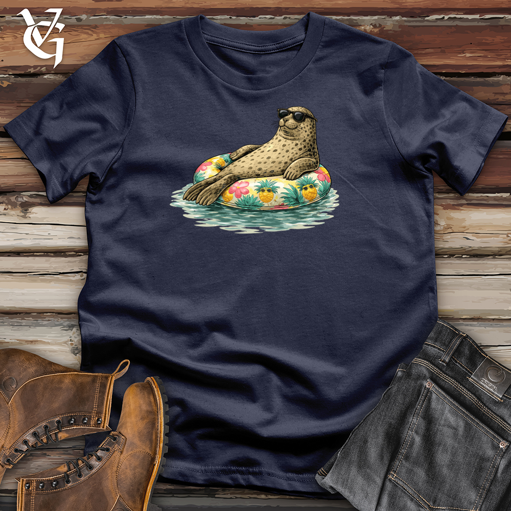 Viking Goods Floating Seal Tee Navy / L