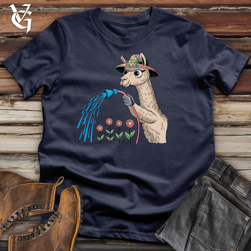 Viking Goods Floral Care Softstyle Tee Navy / L