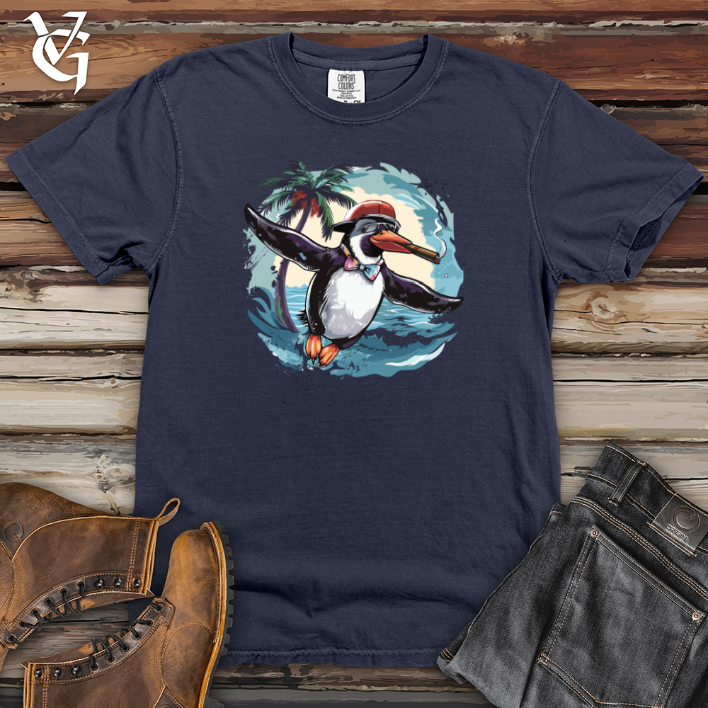 Viking Goods Flying Penguin Swag Heavy Cotton Comfort Colors Tee Navy / L