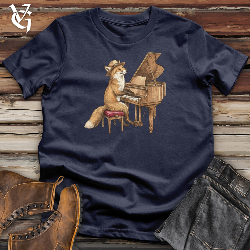 Viking Goods Fox Pianist Tee Navy / L