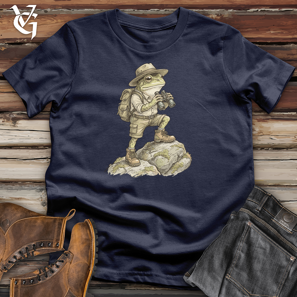 Viking Goods Frog Hiker Binoculars Tee Navy / L