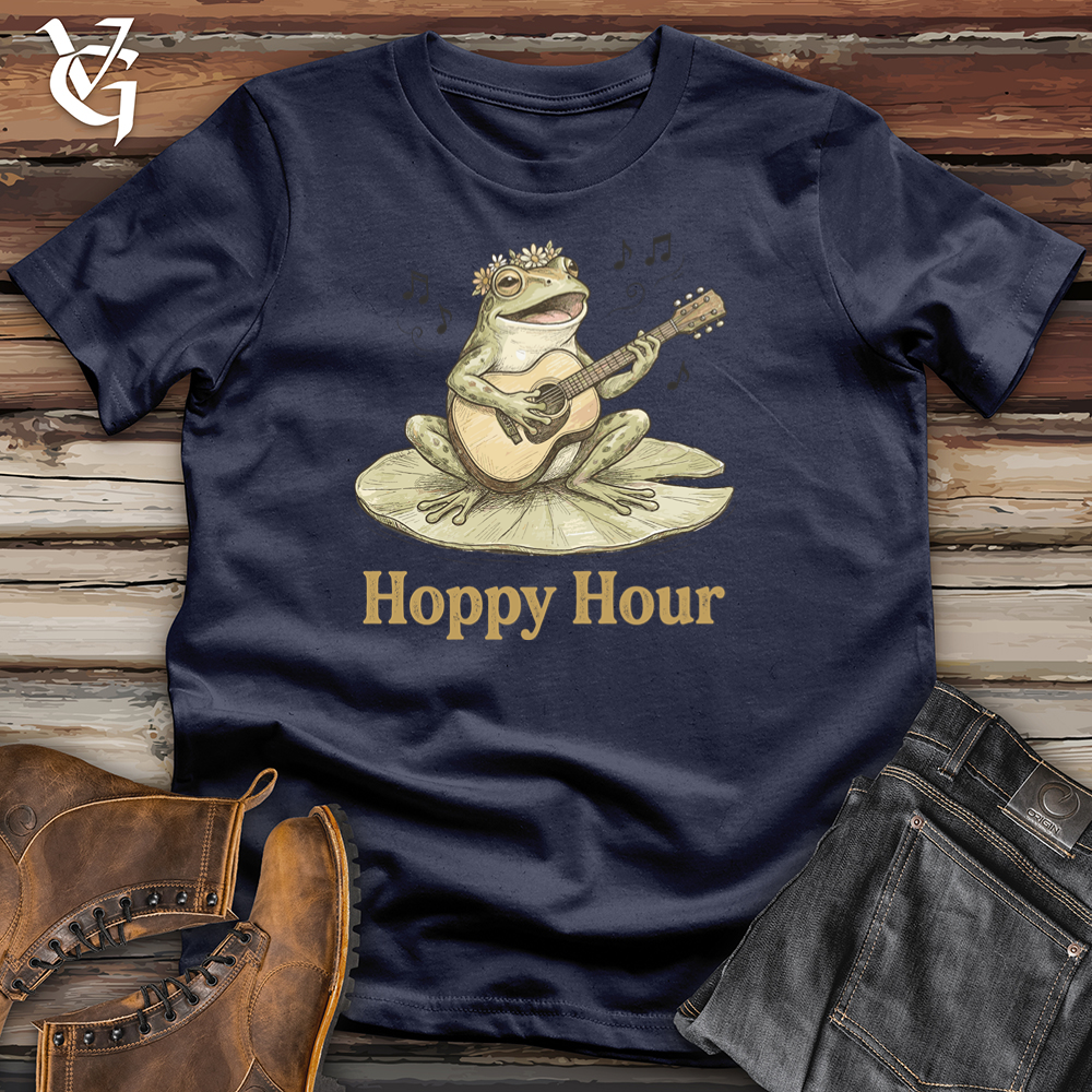Viking Goods Frog Hoppy Hour Tee Navy / L