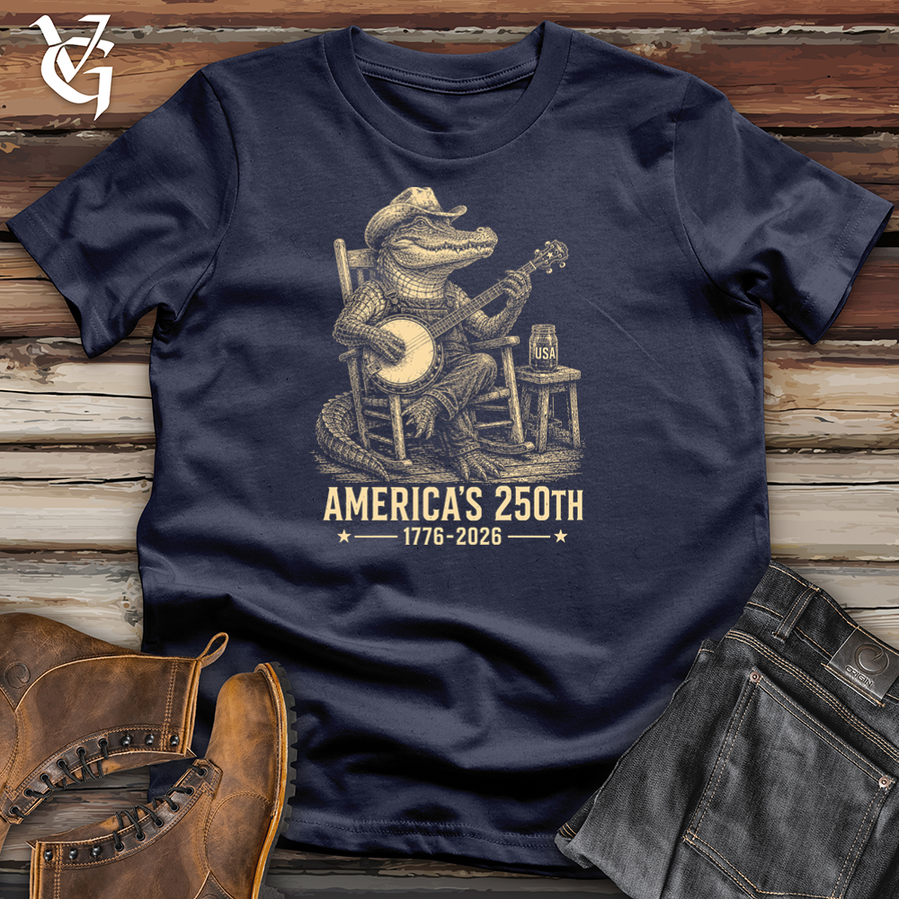 Viking Goods Gator Banjo Softstyle Tee Navy / L