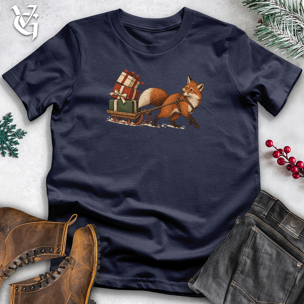 Viking Goods Gift Pulling Fox Softyle Tee Navy / L