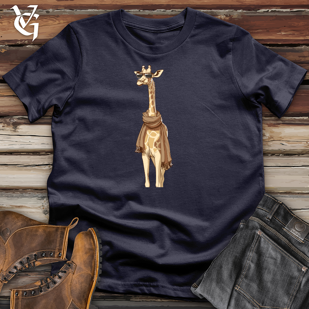 Viking Goods Giraffe Couture Elegance Cotton Tee Navy / L
