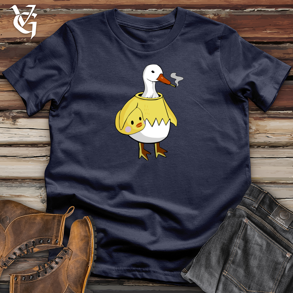 Viking Goods Goose Smoke Break Softstyle Tee Navy / L