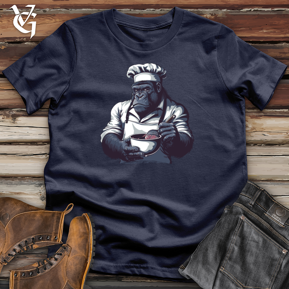 Viking Goods Gorilla Gourmet Chef Softstyle Tee Navy / L