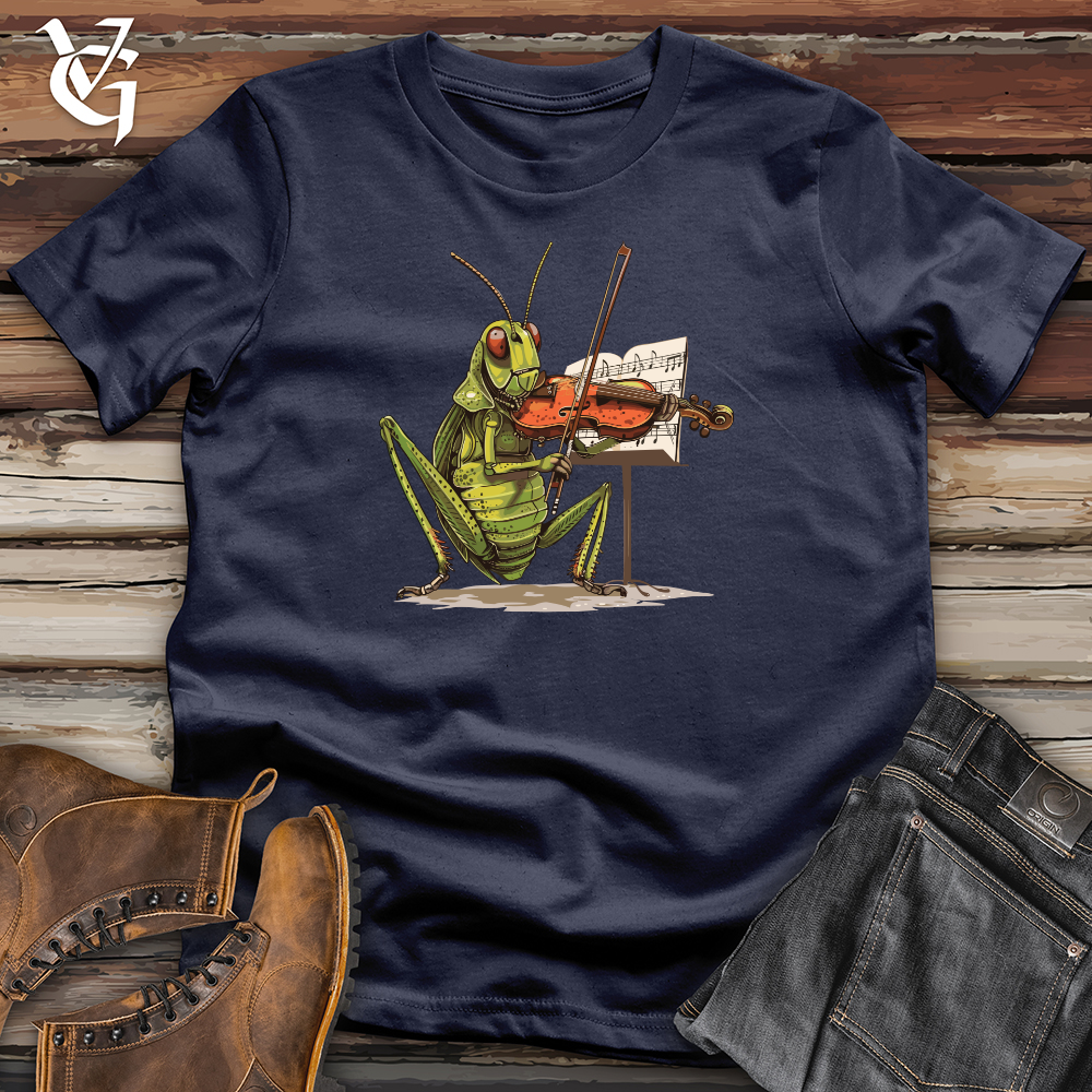 Viking Goods Grasshopper Violin Virtuoso Softstyle Tee Navy / L
