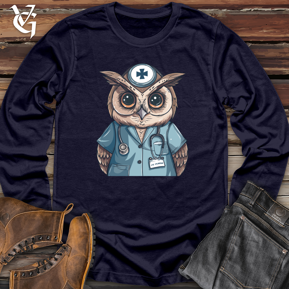 Viking Goods Healing Hoot Guardian Long Sleeve Navy / L