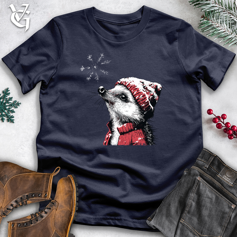 Viking Goods Hedgehog Snowflake Softstyle Tee Navy / L