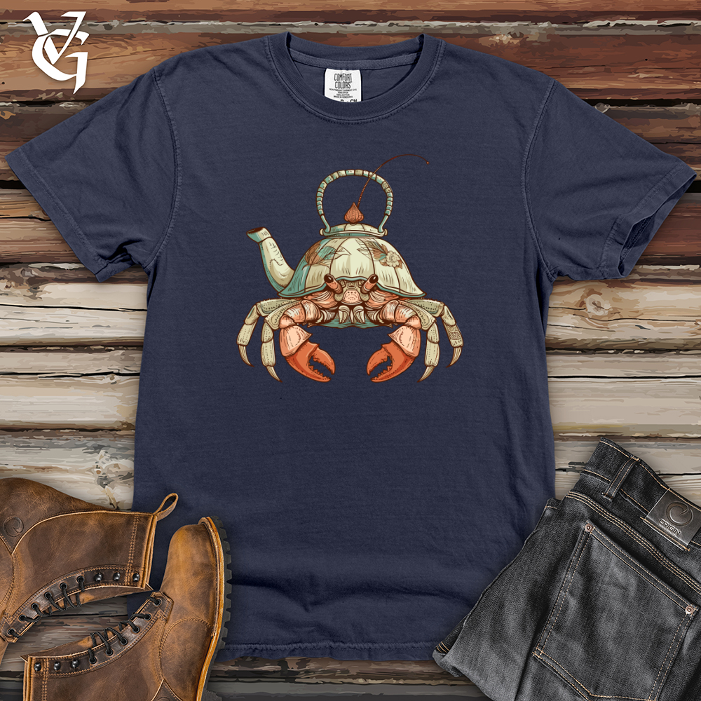 Viking Goods Hermit Crab Teapot Heavy Cotton Comfort Colors Tee Navy / L