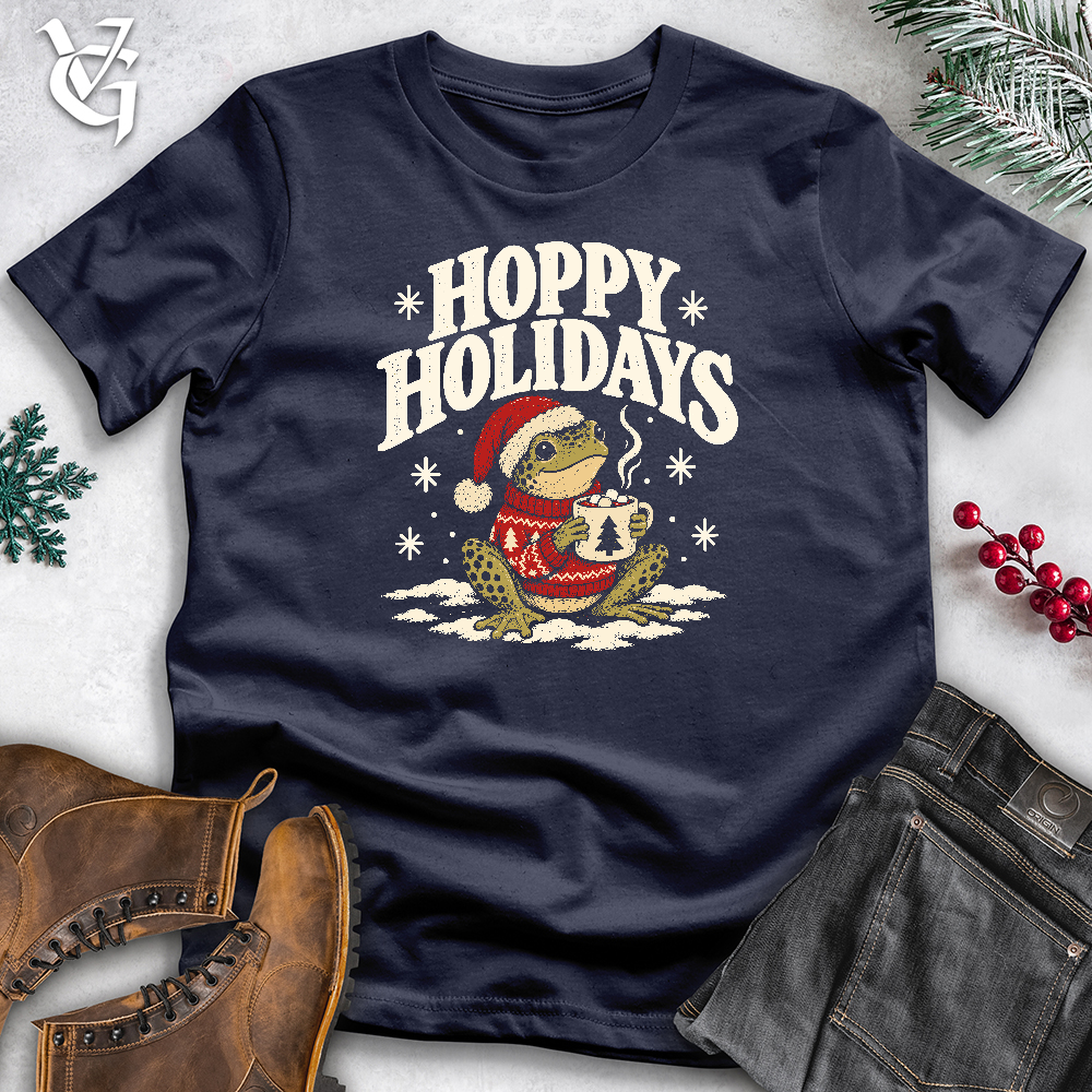 Viking Goods Hoppy Holidays Softstyle Tee Navy / L