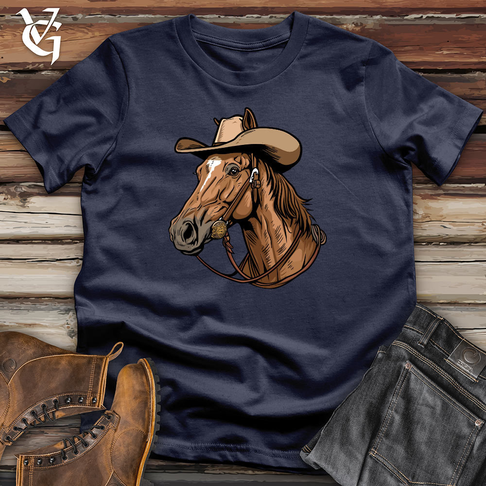 Viking Goods Horse Cowboy Softstyle Tee Navy / L