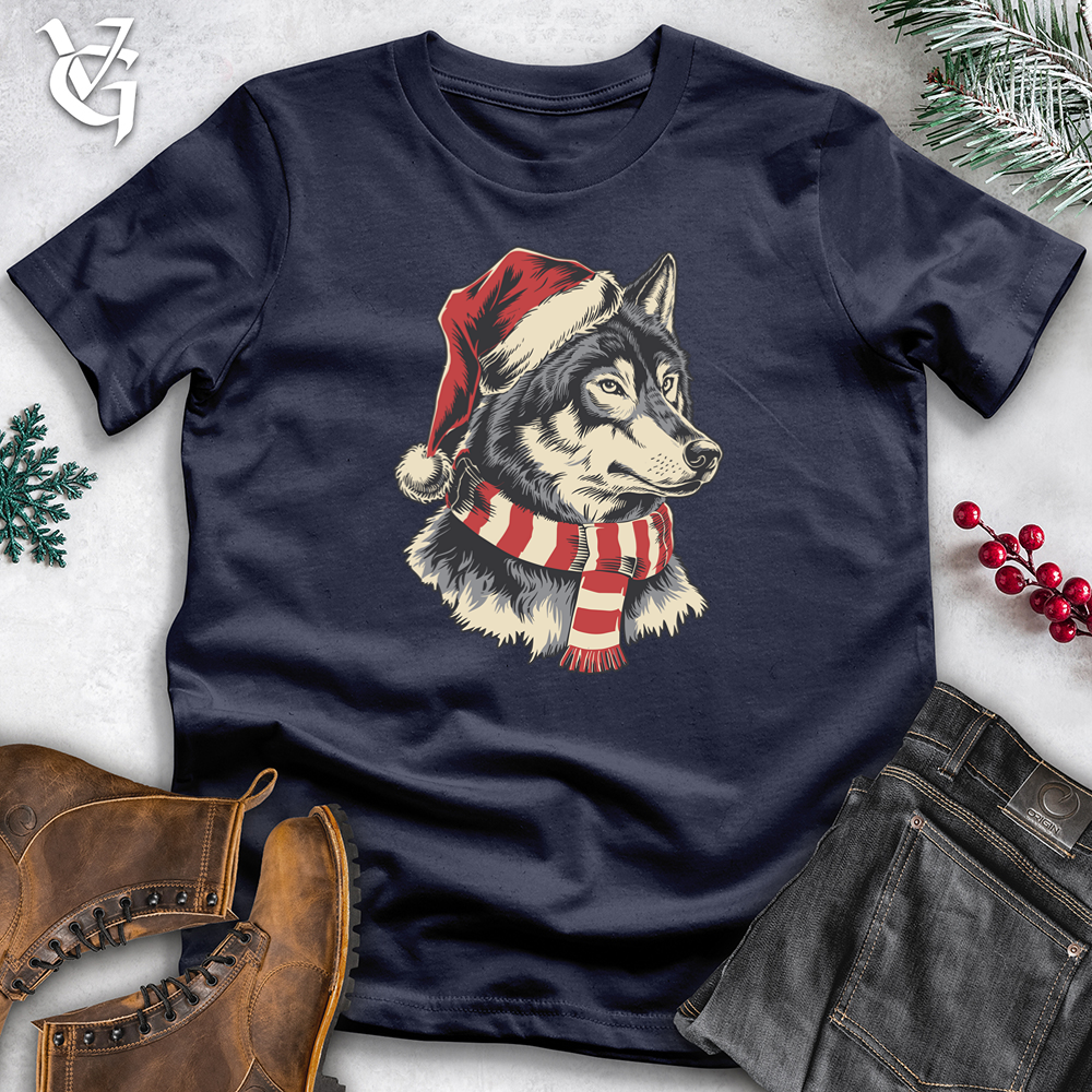 Viking Goods Husky With Scarf Tee Navy / L