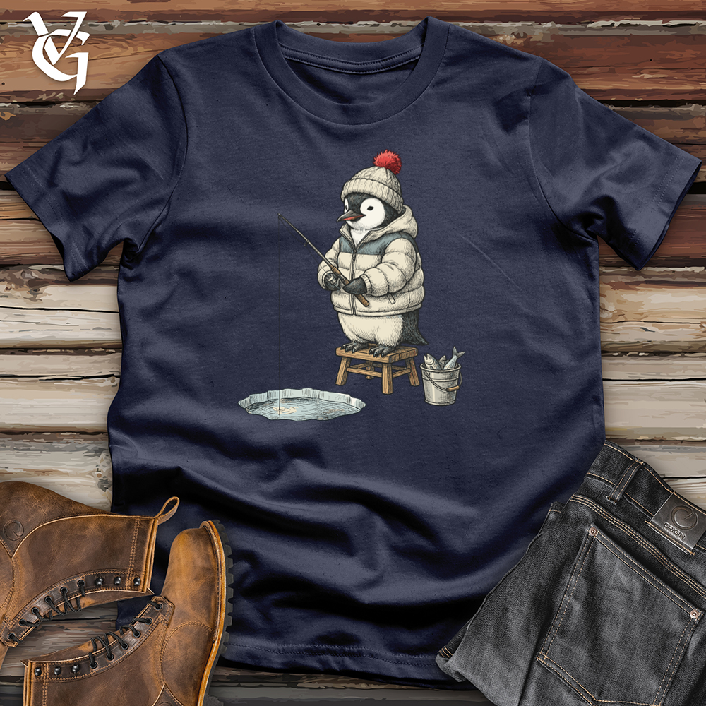 Viking Goods Ice Fisher Penguin Tee Navy / L