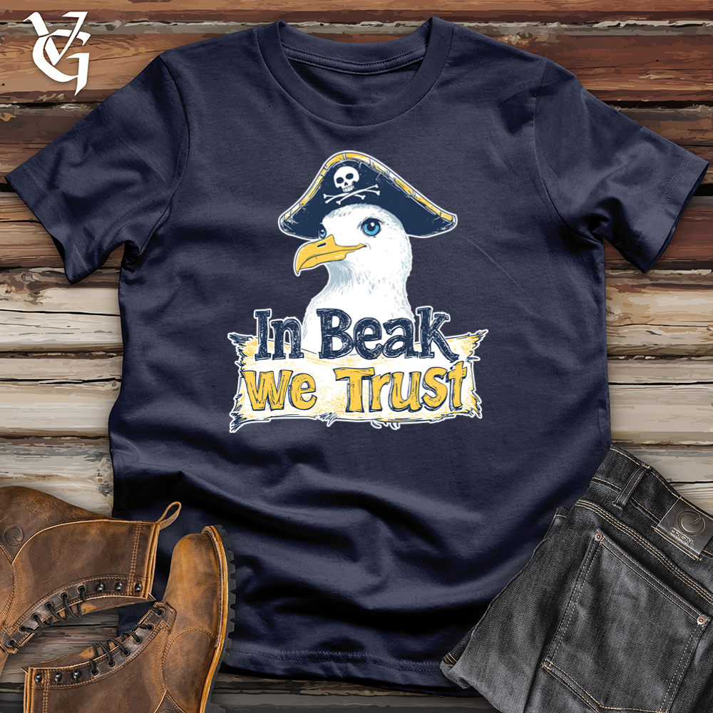 Viking Goods In Beak We Trust Softstyle Tee Navy / L