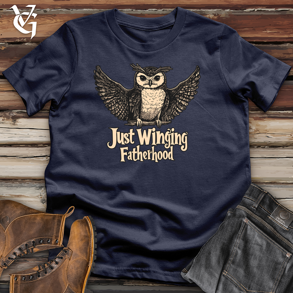 Viking Goods Just Winging Fatherhood Softstyle Tee Navy / L