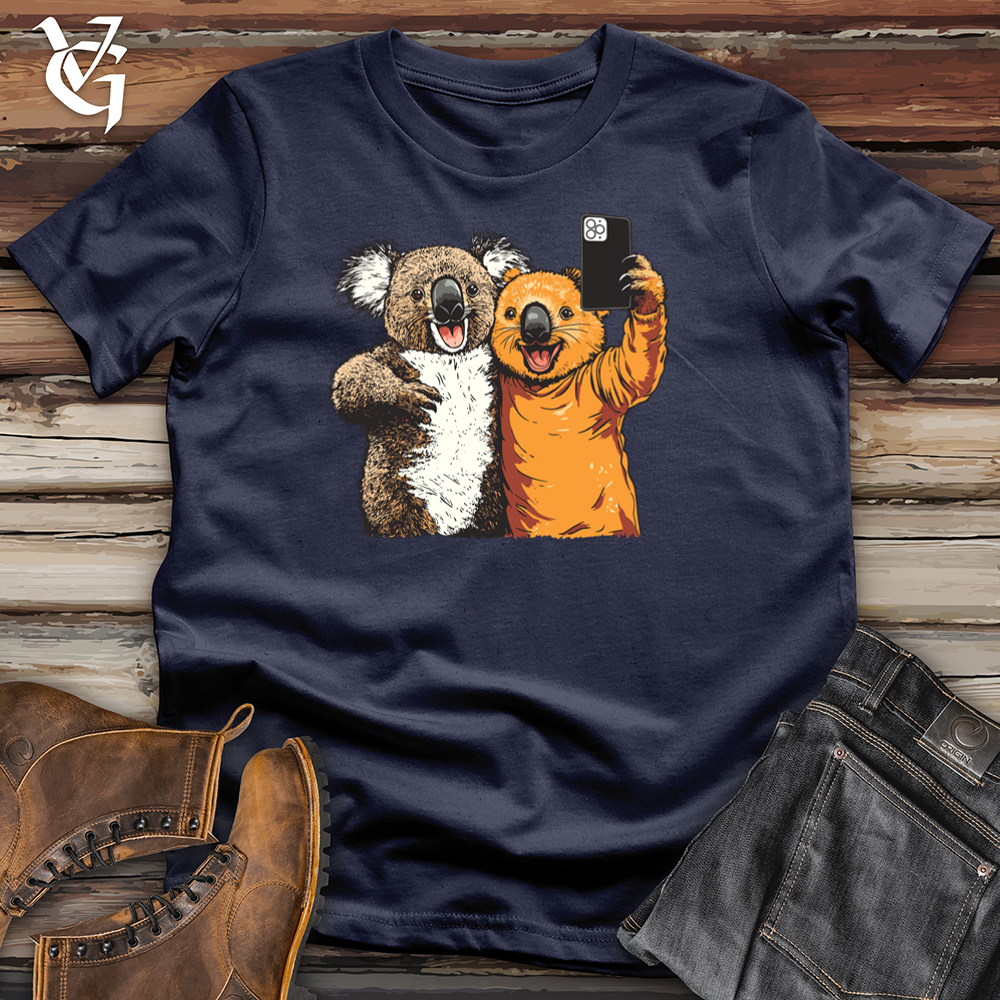 Viking Goods Koala Selfie Softstyle Tee Navy / L