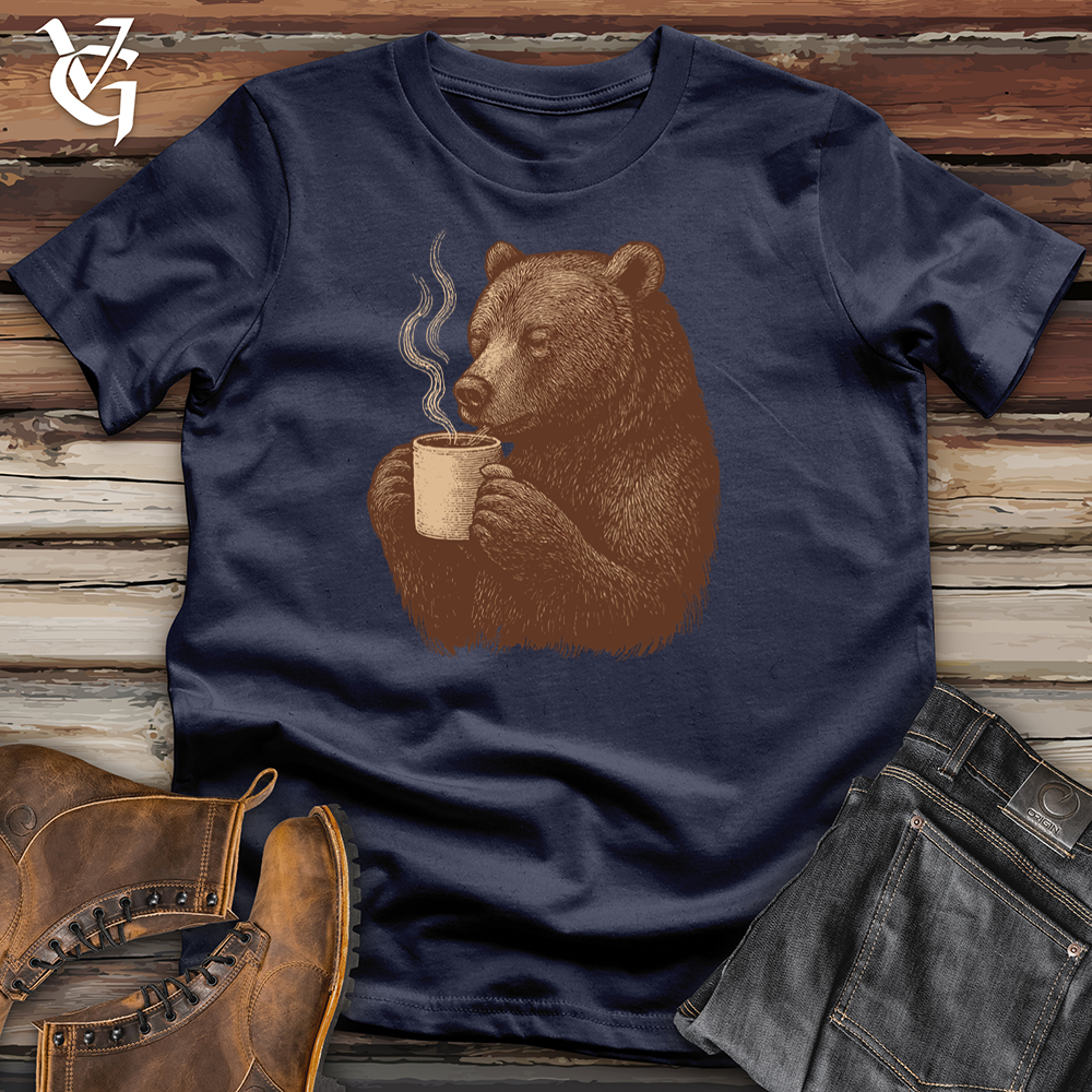 Viking Goods Latte Bear Tee Navy / L