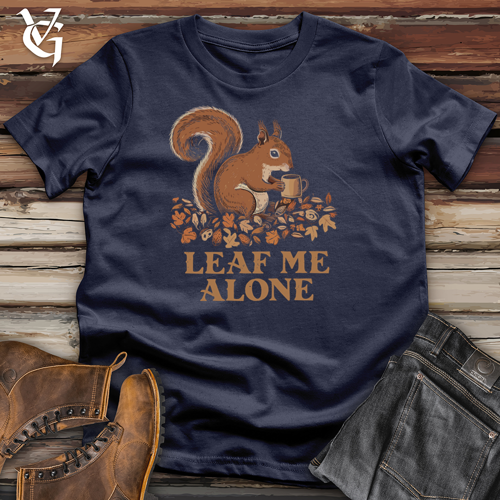 Viking Goods Leaf Me Alone Squirrel Softstyle Tee Navy / L